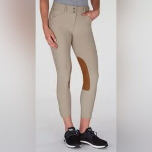 Tailored Sportsman Trophy Hunter knee patch breeches in traditional tan.